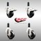 Service Caster 3 Inch 316SS Soft Rubber Swivel 1-1/8 Inch Stem Caster Lock Brake SCC, 2PK SCC-SS316TTLEX20S314-SRS-2-S-2-118 - alternate 3